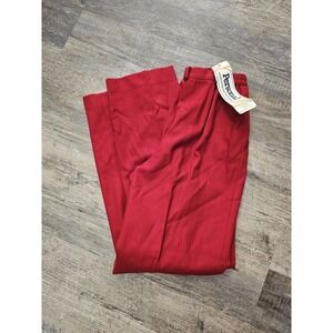 Vintage Personal Pants Womens 10 Wool Blend Pleated Lined High Waist USA 80s